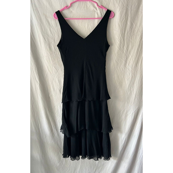 Vintage 90s Y2k Asymmetrical Prom Dress 8 Fairy Grunge Dark Romance Formal - Picture 3 of 8